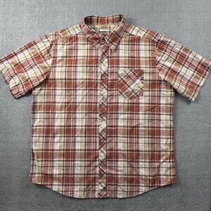 Marmot Shirt Adult Extra Large Plaid Button Up Short Sleeve Active Casual Men's